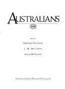 Cover of: Australians, 1838 by F. K. Crowley