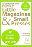 Cover of: The International Directory of Little Magazines and Small Presses by Len Fulton, Dick Higgins