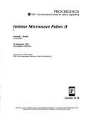 Cover of: Intense Microwave Pulses II: 24-26 January 1994 Los Angeles, California (Proceedings of S P I E)