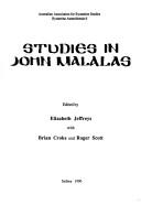 Cover of: Studies in John Malalas by edited by Elizabeth Jeffreys with Brian Croke and Roger Scott.
