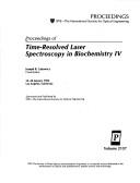 Cover of: Time-Resolved Laser Spectroscopy in Biochemistry IV