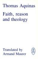 Faith, reason and theology by Thomas Aquinas