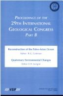 Cover of: Proceedings of the 29th International Geological Congress: Kyoto, Japan, 24 August-3 September 1992.