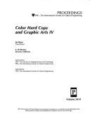 Cover of: Color Hard Copy and Graphic Arts 4