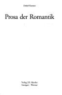 Cover of: Prosa der Romantik