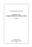Cover of: Aspects of commonwealth literature.