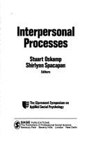 Cover of: Interpersonal processes