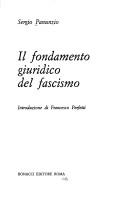 Cover of: fondamento giuridico del fascismo