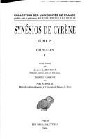 Cover of: Synésios de Cyrène by Synesius of Cyrene, Bishop of Ptolemais