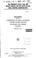 Cover of: The President's fiscal year 1998 budget request for the United States Small Business Administration