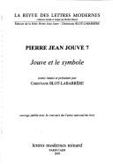 Cover of: Pierre Jean Jouve.