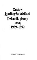 Cover of: Dziennik pisany nocą, 1989-1992