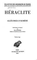 Cover of: Allégories d'Homère by Heraclitus of Ephesus