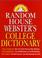 Cover of: Random House Webster's college dictionary.