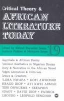 Cover of: Critical theory & African literature today: a review