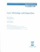 Cover of: Laser Metrology and Inspection (Europto)