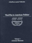 Cover of: Who's Who in American Politics 1999-2000 (Who's Who in American Politics)
