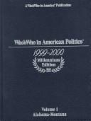 Cover of: Who's who in American politics, 1999-2000 by [prepared by Marquis Who's Who]
