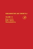 Cover of: Semiconductors and Semimetals by R. K. Willardson, R. K. Willardson