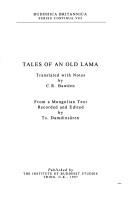 Tales of an old lama by Boryn Zhambal