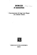 Cover of Borges, el memorioso