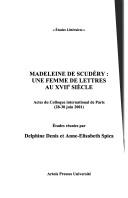 Cover of: Madeleine de Scudéry by études réunies par Delphine Denis et Anne-Elisabeth Spica