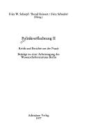 Cover of: Politikverflechtung II: Kritik und Berichte aus der Praxis : Beiträge zu einer Arbeitstagung des Wissenschaftszentrums Berlin