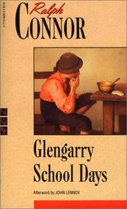 Cover of: Glengarry School Days by Ralph Connor