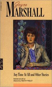 Cover of: Any time at all by Joyce Marshall