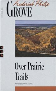 Cover of: Over Prairie Trails by Frederick Philip Grove