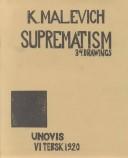 Cover of: Suprematism by Kazmir Malevich, Kazmir Malevich