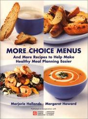 Cover of: More Choice Menus