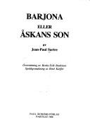 Cover of: Barjona, eller Åskans son by Jean-Paul Sartre