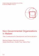 Cover of: Non-governmental organizations in Malawi by M. Glagow, Sabine Paul, Manfred Glagow