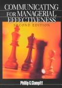 Cover of: Communicating for Managerial Effectiveness by Phillip G. Clampitt