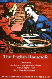 Cover of: The English Housewife by Gervase Markham
