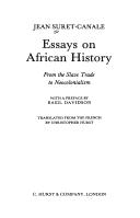 Cover of: Essays on African history by Jean Suret-Canale