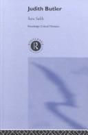 Cover of: Judith Butler: Essential Guides for Literary Studies (Routledge Critical Thinkers)