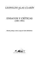Cover of: Ensayos y críticas, 1881-1901