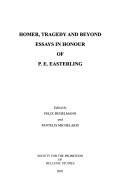 Cover of: Homer, tragedy and beyond by edited by Felix Budelmann and Pantelis Michelakis.