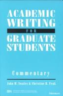 Cover of: Academic writing for graduate students by John Swales, John Swales