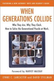 Cover of: When Generations Collide by Lynne C. Lancaster, David Stillman, Lynne C. Lancaster, David Stillman