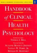 Cover of: Handbook of clinical health psychology