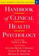 Handbook of clinical health psychology by James M. Raczynski, Laura C. Leviton