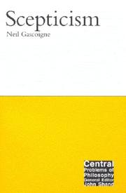 Cover of: Scepticism by Neil Gascoigne