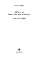 Cover of: Il Prometeo by Vincenzo Monti