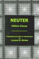 Cover of: Neuter by Hélène Cixous
