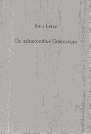 Cover of: De saltationibus graecorum: capita quinque