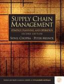 Supply chain management by Sunil Chopra, Sunil Chopra, Peter Meindl