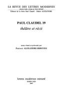 Cover of: Théâtre et récit